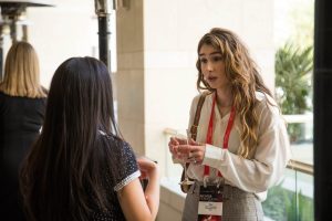TMA NextGen members networking at the TMA Distressed Investing Conference